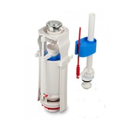 Набор с нижней подводкой 1/2 с пластиковым штуцером, кнопка металлизированная. Эконом