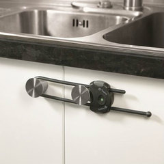 Пластиковый блокиратор открывания распашных дверей шкафа S 33110039 (серый)