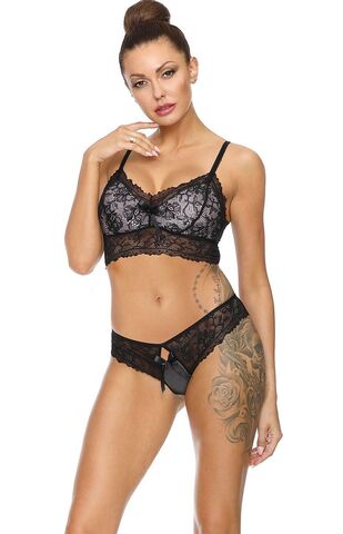 Чарующий комплект из кружева и вуали - Excellent Beauty L-164