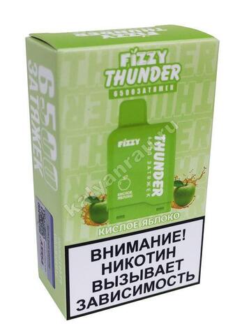 Картридж Fizzy Thunder 6500 затяжек - Кислое Яблоко