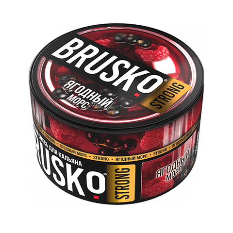 Бестабачная смесь для кальяна BRUSKO 50г STRONG - Ягодный морс