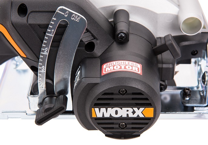 Циркулярная мини-пила аккумуляторная бесщеточная 120 мм 20В WORX worxsaw WX531.9, без АКБ и ЗУ