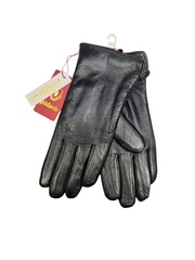Перчатки. Женские. Материал верха: Кожаные. Подклад: Плюш-флис. В упаковке 5 шт.