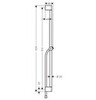 Hansgrohe Pulsify Unica 24401000 Душевая штанга 90 см | комплект со шлангом 160 см (хром)