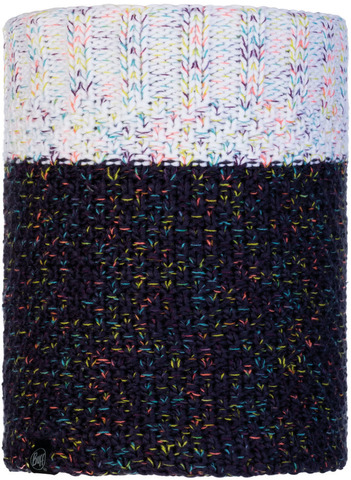 Картинка шарф-труба Buff neckwarmer knitted polar Janna Night Blue - 1