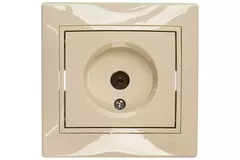 MIRA 701 0303 129 Розетка ТВ прох крем. с вст.с/у