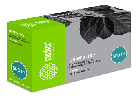 Картридж лазерный Cactus CS-SP311XE 821242 черный (6400стр.) для Ricoh SP 311DN, 311DNw, 325DNw