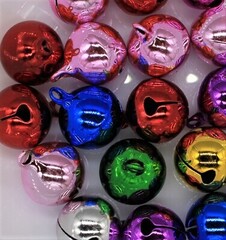 Бубенцы металл 18 мм, мультиколор