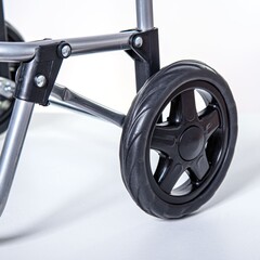 66-8-031 Сумка-тележка хозяйственная красная, 92x35x28см, колёса D150мм, сталь (РемоКолор)