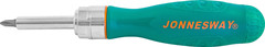 Jonnesway DR0119S Рукоятка отверточная трещоточная в наборе с битами, 19 предметов 48819