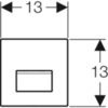 Клавиша смыва для писсуара Geberit Sigma50 116.016.00.1