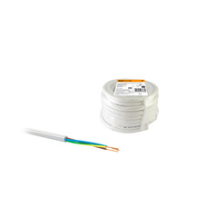 Провод бытовой ПВС Tdm Electric, 3 x 0,75 мм², 5 м, белый