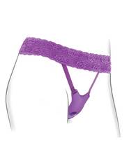 Фиолетовый пояс с вибровкладкой Ultimate G-Spot Butterfly Strap-On - 