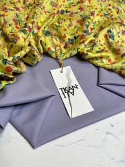 Костюмно-плательный однотонный джерси (ACNE STUDIOS, 70%вискоза/25%нейлон/5%эластан, Лавандовое облако, 149, 320 гр/м2)