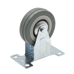 71-0-076 Колесо неповоротное платформенное крепление, d-75мм (РемоКолор)