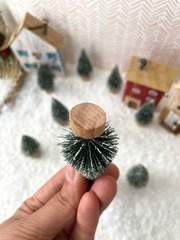 Елочки мини искусственные декоративные, 8 см, набор 10 шт.