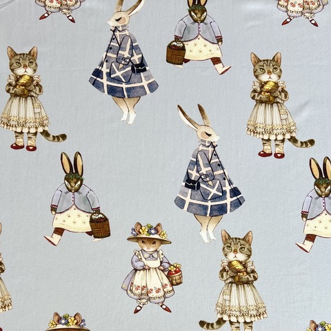 ПРЕДЗАКАЗ, КРОЛИКИ И КОШКИ 100% хлопок