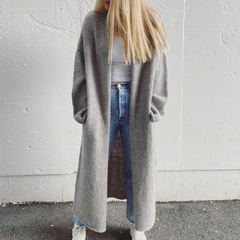 Описание по вязанию кардигана спицами "Туман"