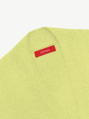 Кардиган с планкой из шелка