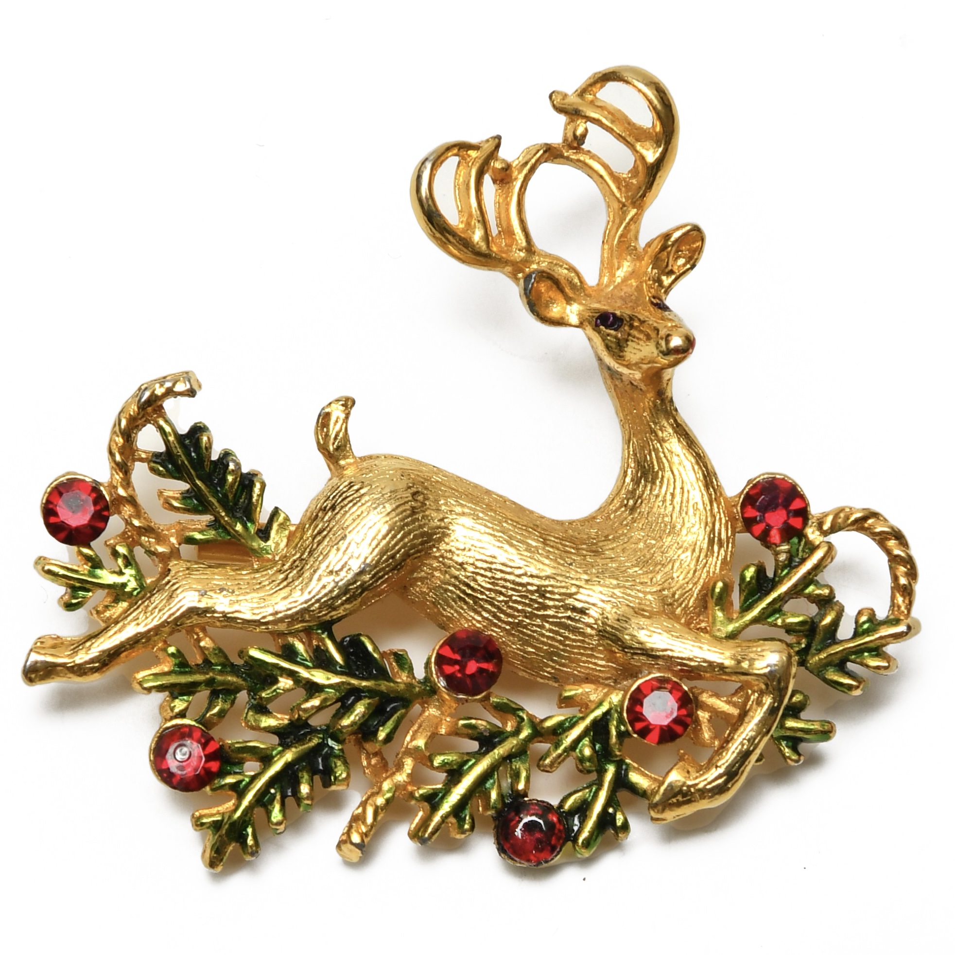 Новогодняя брошь «Олелёнок»