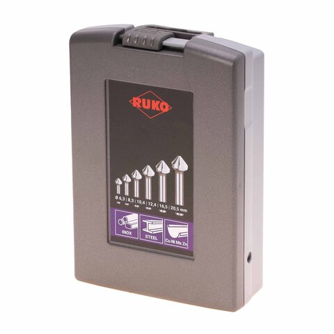 Набор зенковок 90° 6,3-20,5мм DIN335C 3z HSSE-Co5 6шт Ruko 102152ERO