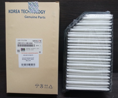 ФИЛЬТР ВОЗДУШНЫЙ SOLARIS, RIO III, SOUL MEILLOR