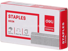 Скобы №24/6 1000шт. в картонной коробке