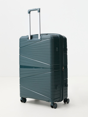 Чемодан полипропилен MIRONPAN Зеленый малахит (XL) 78х52х33(+3)см/4,4 кг/120 л2