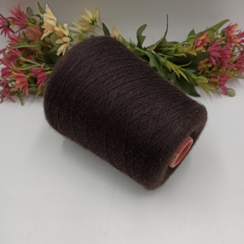 Кашемир на шёлке Vaglio Tessitore 3000м/100гр - Темно-коричневый