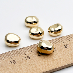 Бусина, цвет золото, размер 11,5*9,3 мм, цена за 1 шт