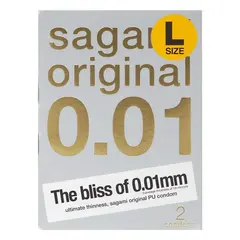 Презервативы Sagami Original 001 L-Size, полиуретан, 2 шт.