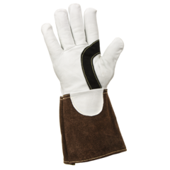 Краги из козьей кожи START Argon (коричнево-белые)