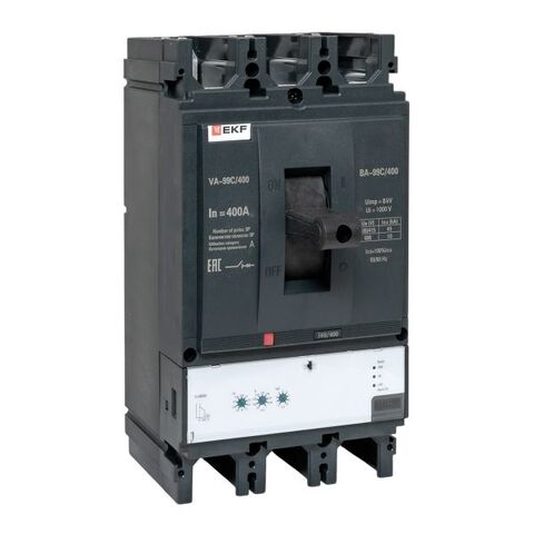 Выключатель автоматический в литом корпусе ВА-99C 400/400А 3P 45кА с электронным расцепителем EKF