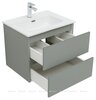 Aquanet 344771 Тумба с раковиной Вега 2.0 60 2 ящ. цв.мисти грин (раковина Flat) (344771)