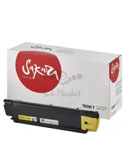Картридж Sakura TK590Y (1T02KVANL0) для Kyocera Mita, желтый, 5000 к.