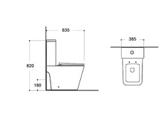 Унитаз-компакт напольный безободковый с бачком AQUATEK ЛИБРА , смыв ТОРНАДО