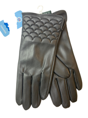 Yongsheng.Эко кожа. Подклад плюш-флис. Перчатки.Женские.10 шт в упаковке.