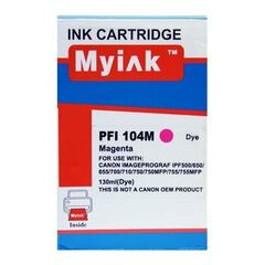 Картридж для CANON  PFI-104M iPF650, iPF655, iPF750, iPF755, iPF760, iPF765 Magenta (130ml, Dye) MyInk