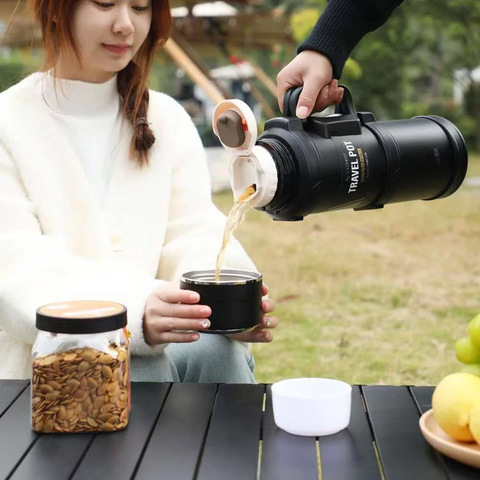 Картинка термос Skully KD9065-2.5 Black - 9