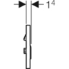 Клавиша смыва для писсуара Geberit Sigma50 116.016.00.1