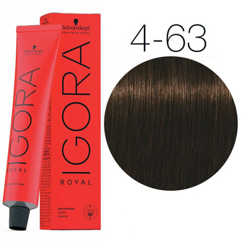 Schwarzkopf Igora Royal New 4-63 (Средний коричневый шоколадный матовый) - Краска для волос