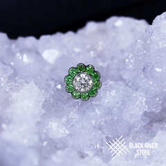 Sunflower Big HM Crystal & Green