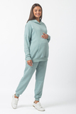 Спортивный костюм для беременных и кормящих 13043 темно-серый