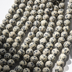 Аплит сатиновый натуральный (Яшма далматин), 8,6мм, шар