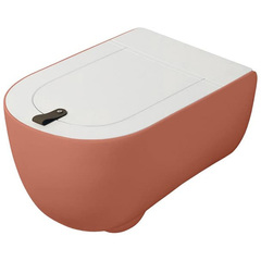 ArtCeram THV001 14 00 Акция ArtCeram THE ONE Унитаз подвесной безободковый , 52х35, с креплениями, цвет rosso corallo (Снято с пр-ва) фото