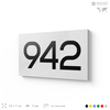 Номер на дверь 942, табличка на дверь для офиса, квартиры, кабинета, аудитории, склада, белая 120х70 мм, Айдентика Технолоджи