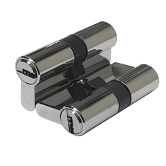 Механизм цилиндровый P60 (30х30) CP 5 ключей ( хром)