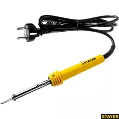 STAYER MAXTerm 30Вт конус, Электропаяльник с пластиковой рукояткой (55305-30)