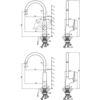Lemark LM11361C Смеситель Lemark Ortus для кухни с подключением к фильтру с питьевой водой (LM11361C)