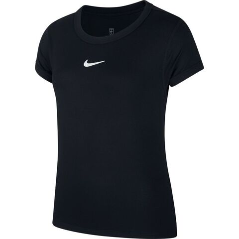 Футболка для девочек Nike Court G Dry Top SS - black/white
